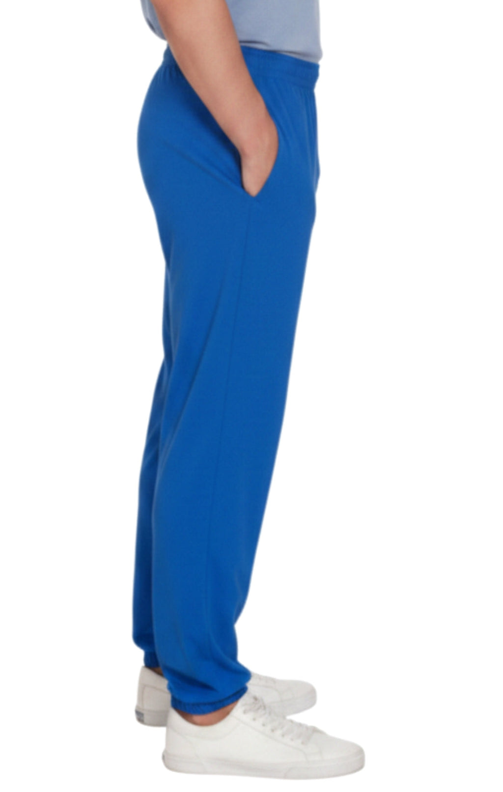 Mens Pull On Elastic Waist Knit Pants - Relaxed Dressing for Comfort