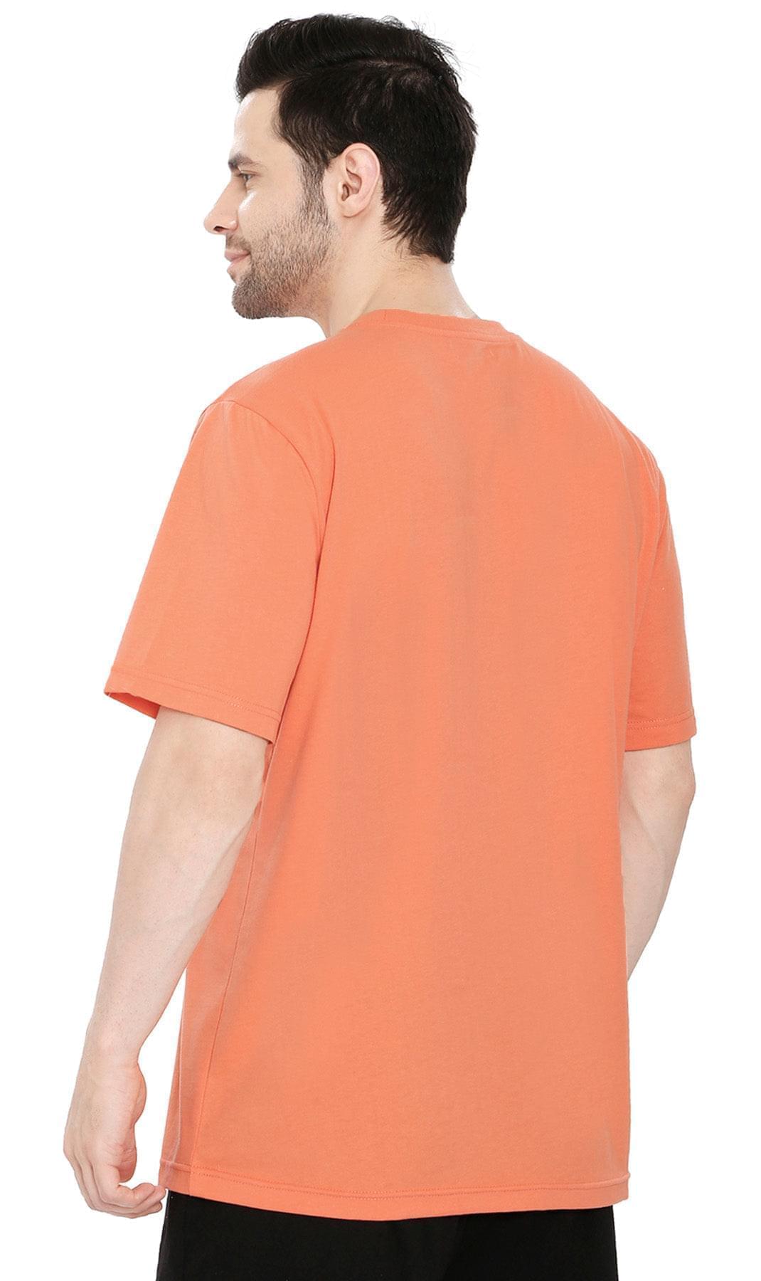 Men’s Heavyweight Crew Neck T-Shirt – Short Sleeve Solid Color Tee with Relaxed Fit